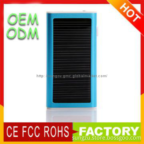 Built in led solar light solar universal charger for apple solar power